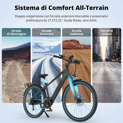 BK7S Pro bici elettrica urbana 27,5"