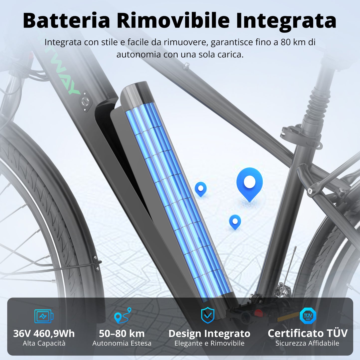BK7S Pro bici elettrica urbana 27,5"