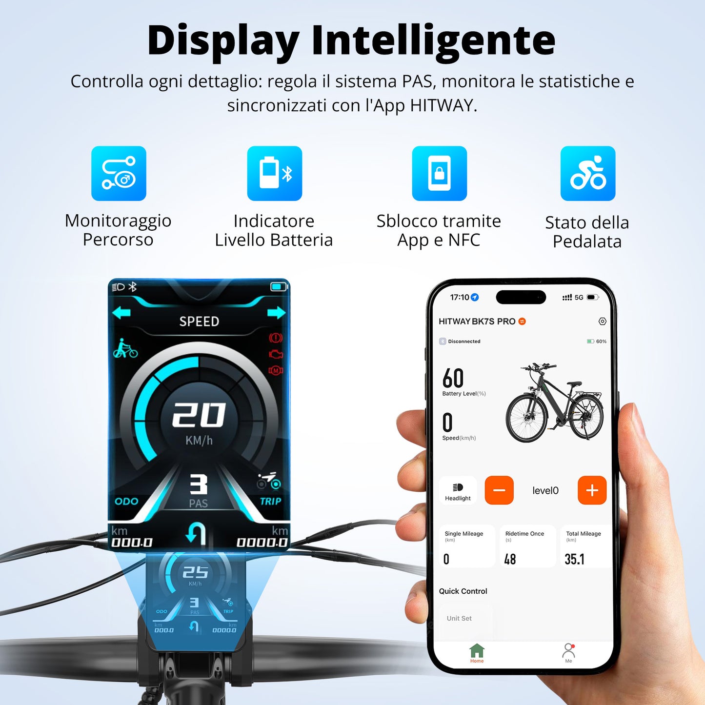 BK7S Pro bici elettrica urbana 27,5"