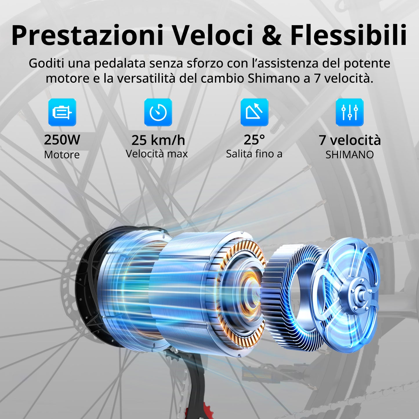BK7S Plus bici elettrica urbana 29"