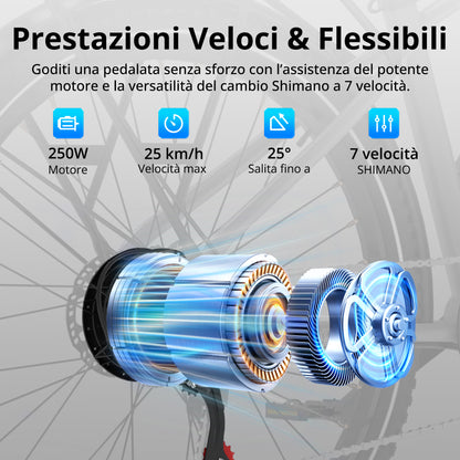 BK7S Plus bici elettrica urbana 29"