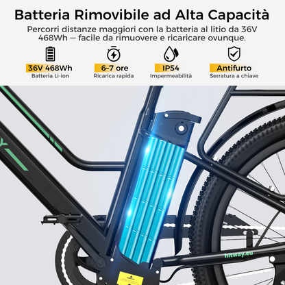 BK8SL bici elettrica urbana 27,5"