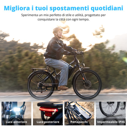 BK-U1 bici elettrica con motore centrale