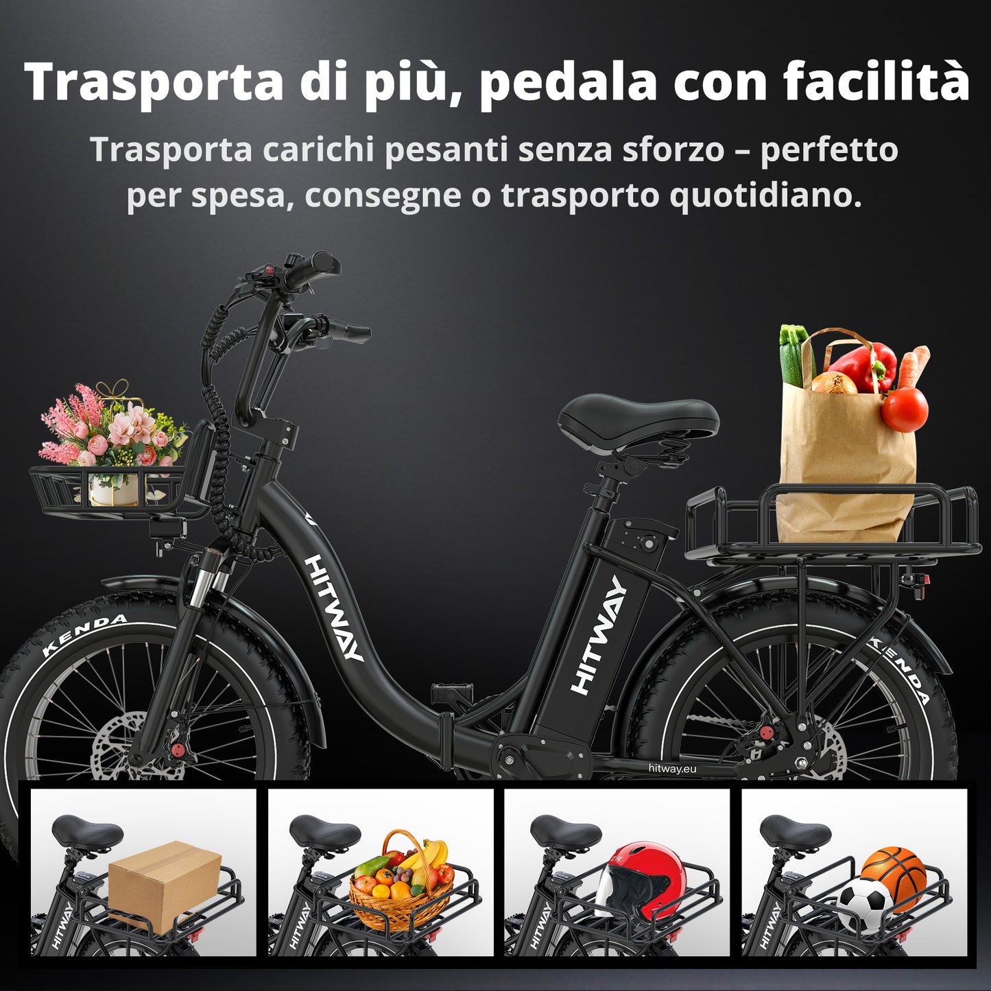 BK6S Plus Bici Elettrica Cargo