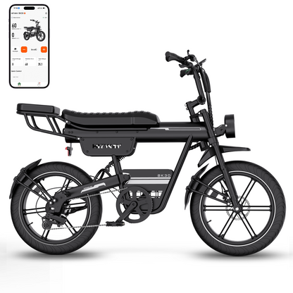 BK30 Fat Bike Elettrica con Pneumatici Larghi