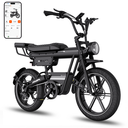 BK30 Fat Bike Elettrica con Pneumatici Larghi