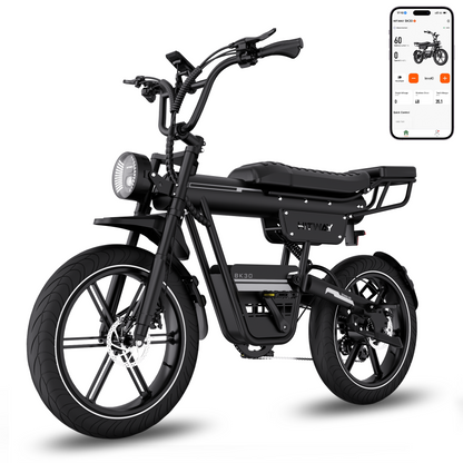 BK30 Fat Bike Elettrica con Pneumatici Larghi