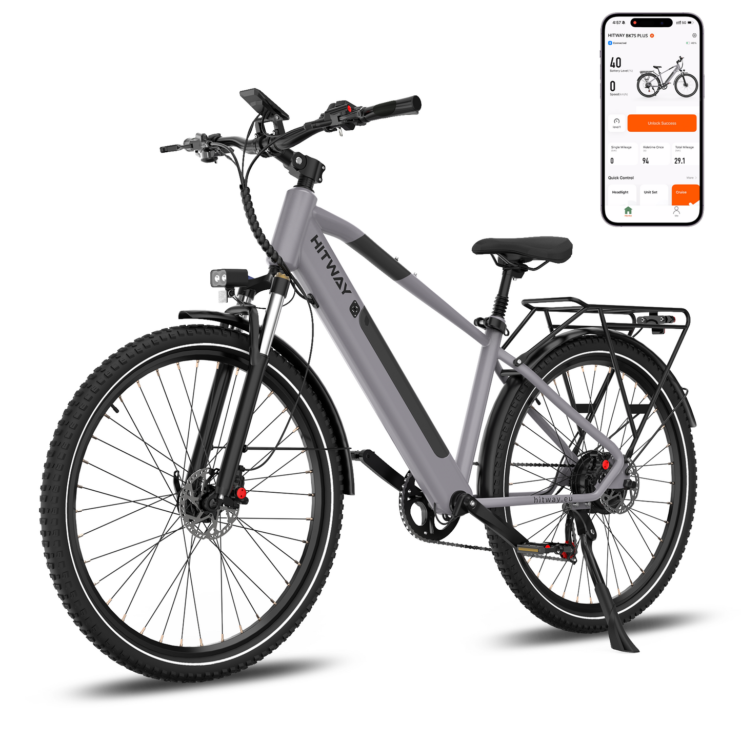 BK7S Plus bici elettrica urbana 29"