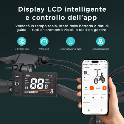 BK35S PRO Bicicletta Elettrica Pieghevole