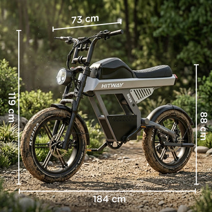 BK28 Bici Elettrica con Pneumatici Fat