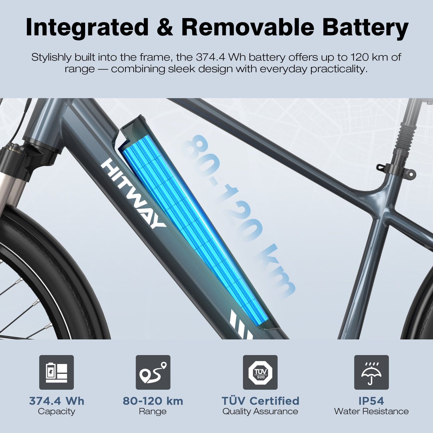 BK33 bici elettrica con motore centrale